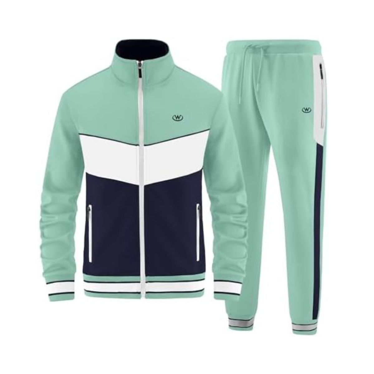 ANOTWENER Men's Casual 2 Piece Tracksuit Sets Long Sleeve Full Zip Jacket and Sweatpants Jogging Sport Outfits Sweatsuits