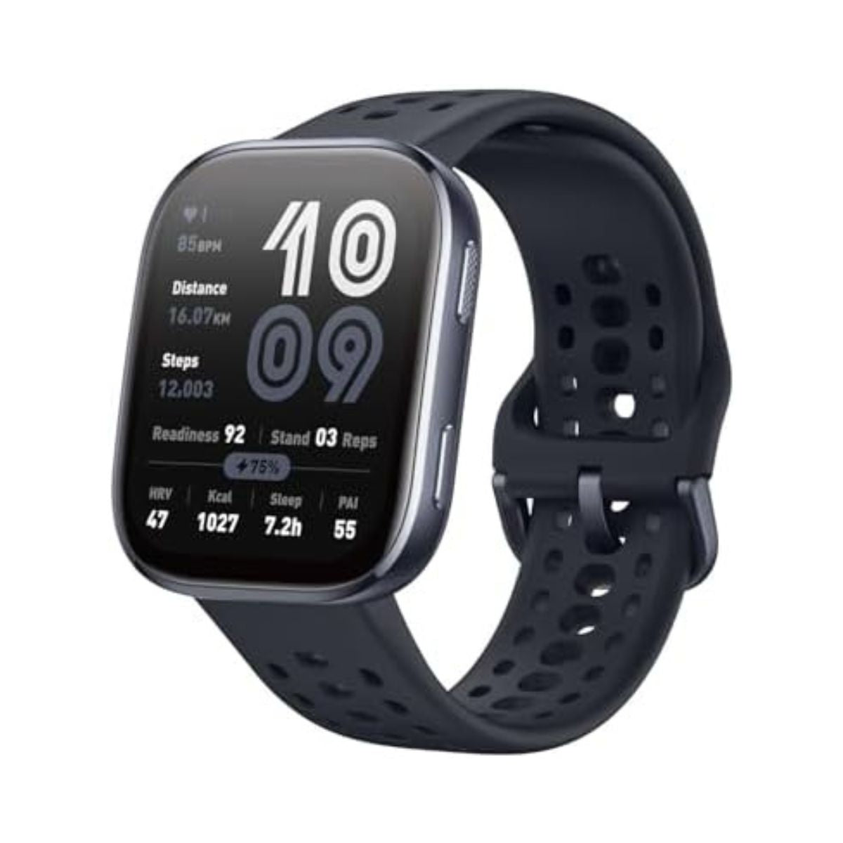 Amazfit Bip 6 Smart Watch 46mm, 14 Day Battery, 1.97" AMOLED Display, GPS & Free Maps, AI, Bluetooth Call & Text, Health, Fitness & Sleep Tracker, 140+ Workout Modes, 5 ATM Water-Resistance, Black