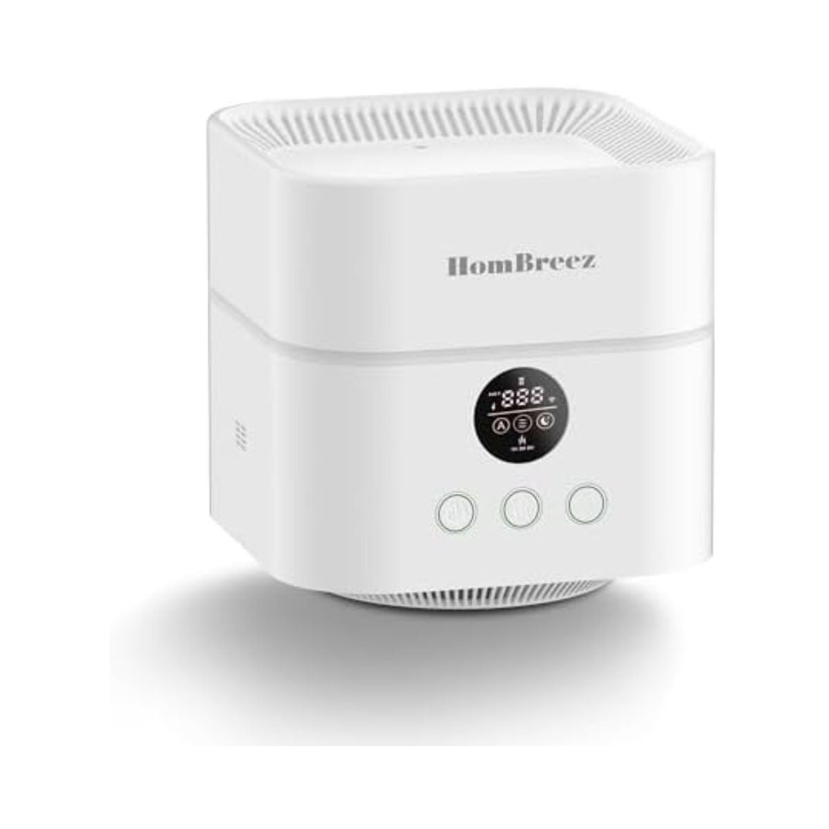 Air Purifier and Humidifier Combo for Bedroom, Covers Up to 200ft², H13 True HEPA Filter, 500ML Water Tank, Quiet Cool Mist Top Fill Essential Oil Diffuser for Baby, Pet Room, White