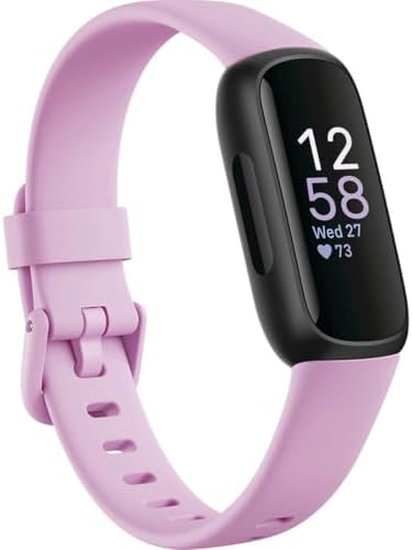 Fitbit Inspire 3 Health &-Fitness-Tracker with Stress Management, Workout Intensity, Sleep Tracking, 24/7 Heart Rate and more, Midnight Zen/Black One Size (S & L Bands Included)