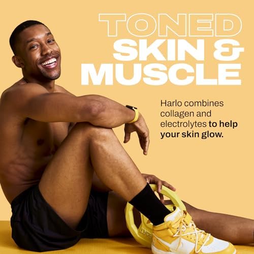 Harlo - Citrus Salt Electrolyte Drink Mix with Bovine Collagen & Creatine - Creatine Monohydrate Powder - Energy Drink Powder - Pre Workout Powder - Sugar Free Energy Drinks - Post Workout Recovery
