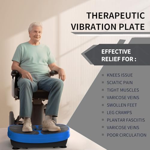 Fitness Vibration Plate Exercise Equipment Whole Body Shape Exercise Machine Vibration Platform Fit Massage Workout Trainer,Max User Weight 330lbs