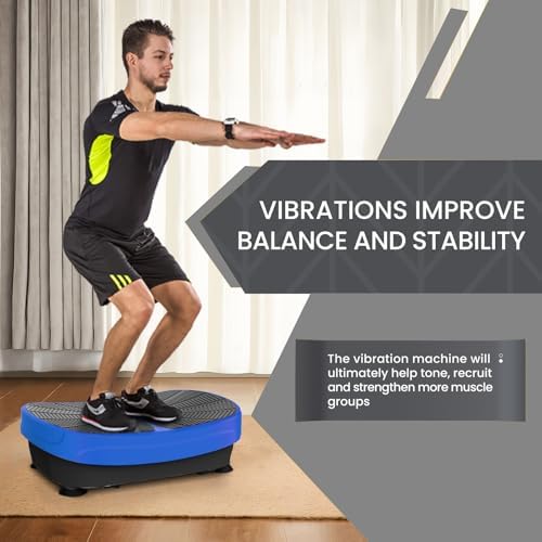 Fitness Vibration Plate Exercise Equipment Whole Body Shape Exercise Machine Vibration Platform Fit Massage Workout Trainer,Max User Weight 330lbs