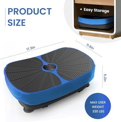 Fitness Vibration Plate Exercise Equipment Whole Body Shape Exercise Machine Vibration Platform Fit Massage Workout Trainer,Max User Weight 330lbs