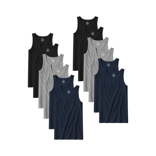 Andrew Scott Men's A Shirt Tanks | Cotton Tank Top Athletic Undershirts | Multi Packs & Colors
