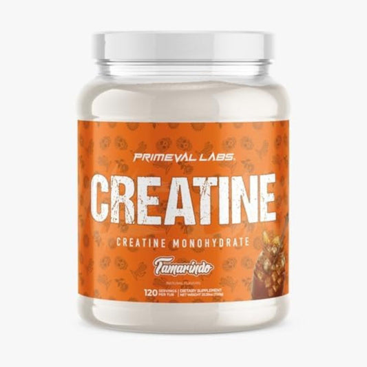 Primeval Labs Creatine Monohydrate | Muscle Recovery + Builder for Men & Women | Workout Supplements Easy to Mix | Tamarindo | 120 Servings | 5g Creatine Per Serving